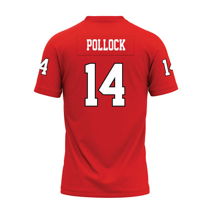 Texas Tech - NCAA Football : Brice Pollock - Red Premium Football Jersey-1