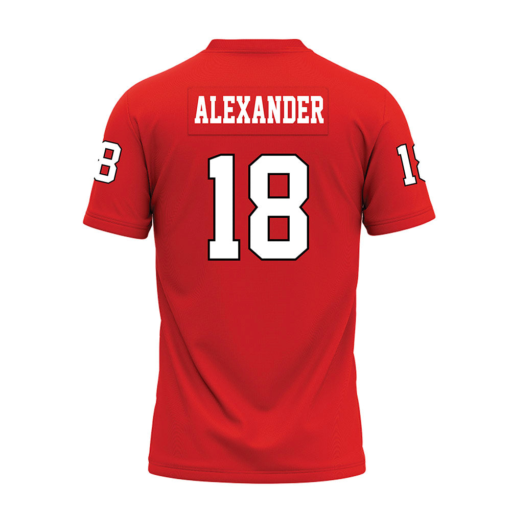 Texas Tech - NCAA Football : Roy Alexander - Red Premium Football Jersey-1