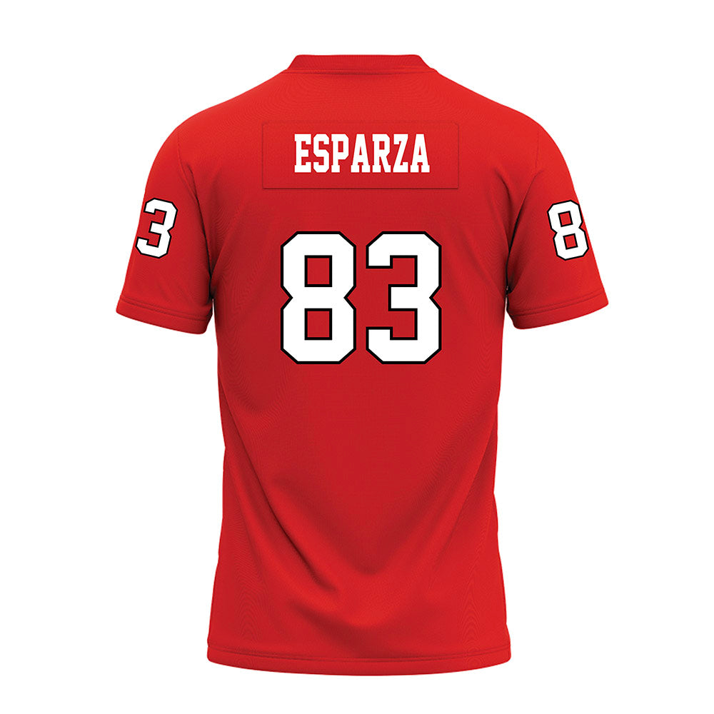 Texas Tech - NCAA Football : Jack Esparza - Red Premium Football Jersey-1