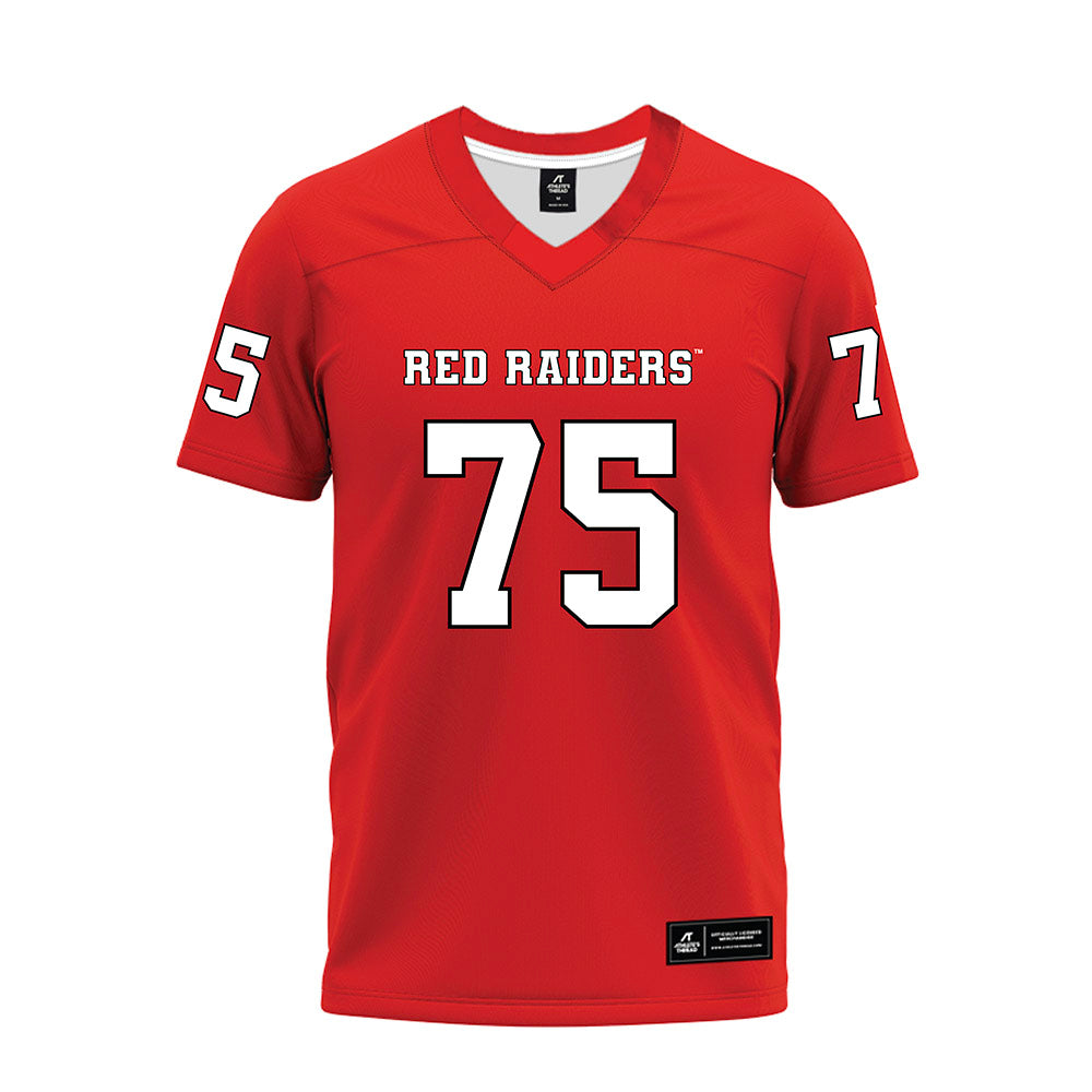 Texas Tech - NCAA Football : Garin Maley - Red Premium Football Jersey-0