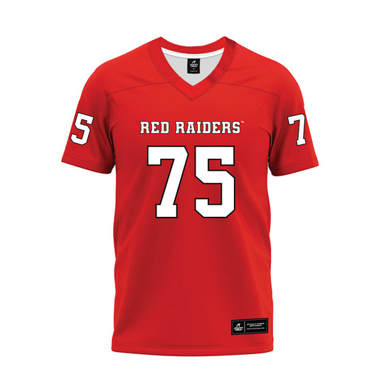 Texas Tech - NCAA Football : Garin Maley - Red Premium Football Jersey-0