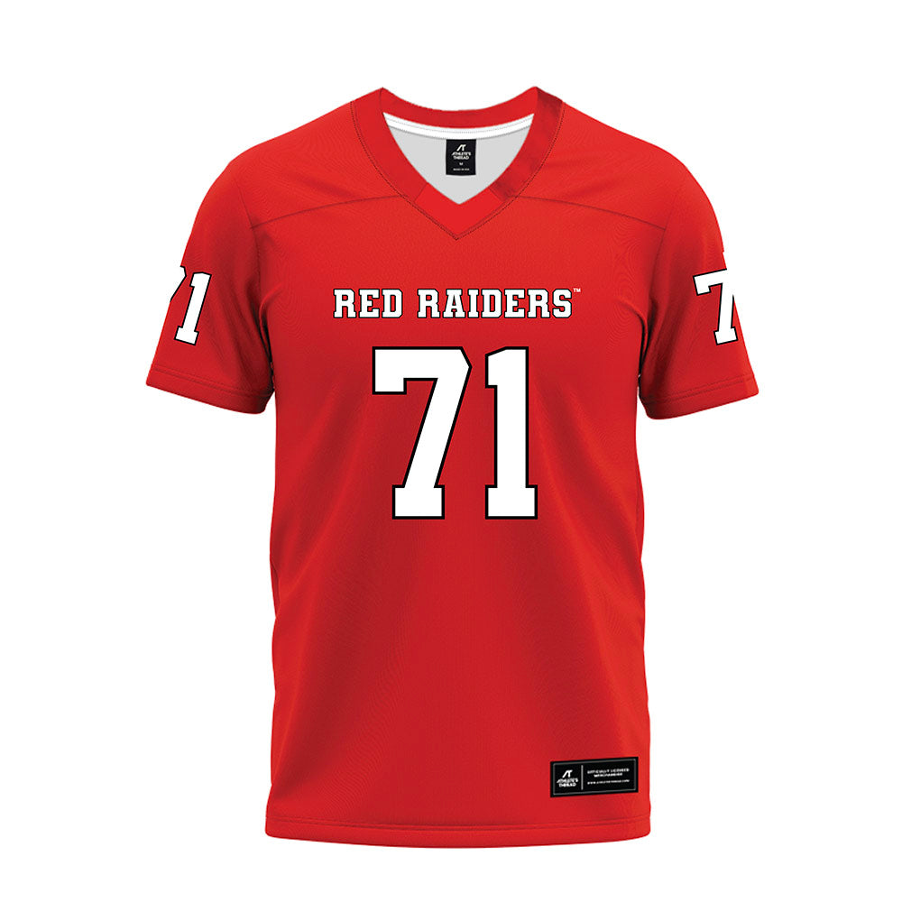 Texas Tech - NCAA Football : Vinny Sciury - Red Premium Football Jersey-0
