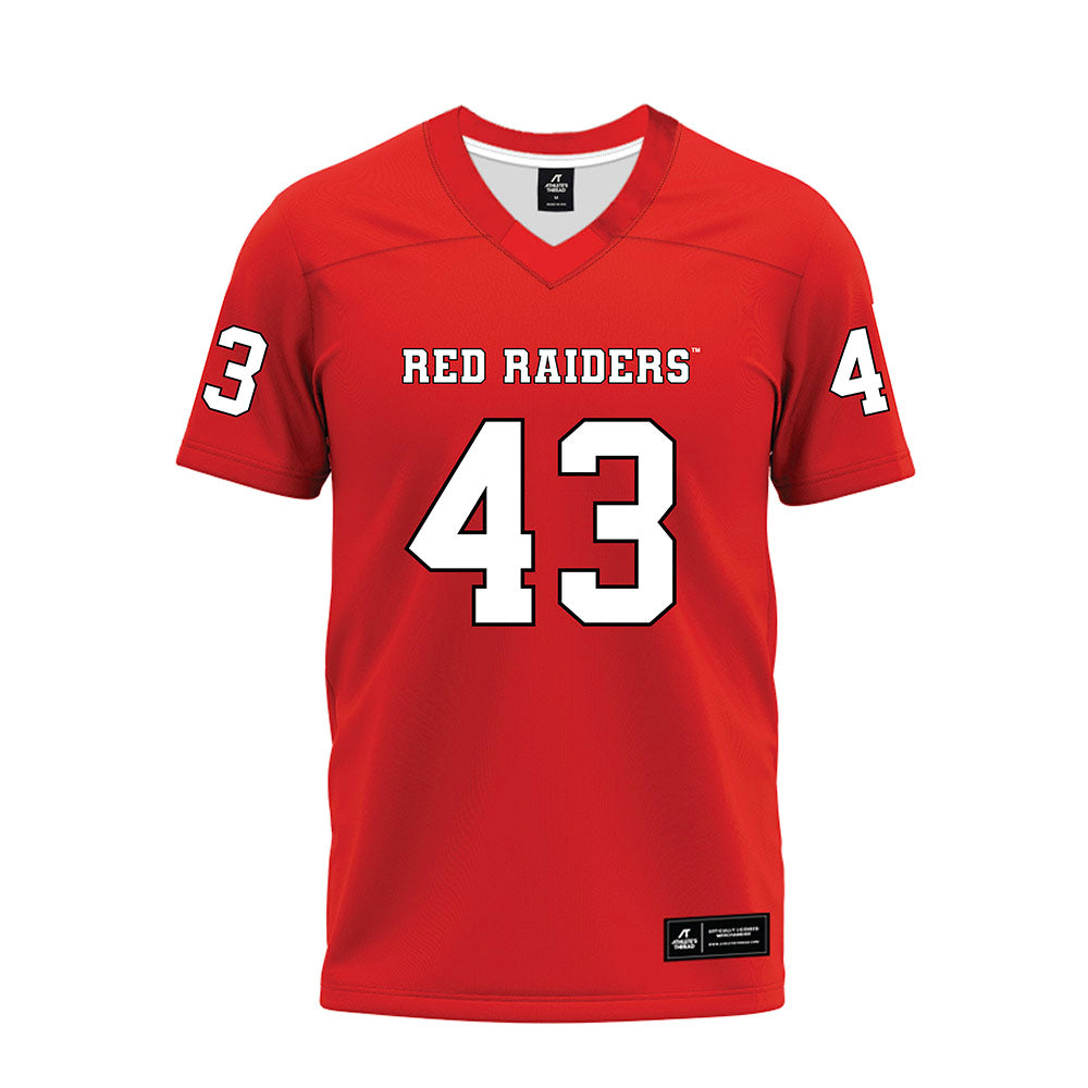 Texas Tech - NCAA Football : Chris Lemons - Red Premium Football Jersey-0