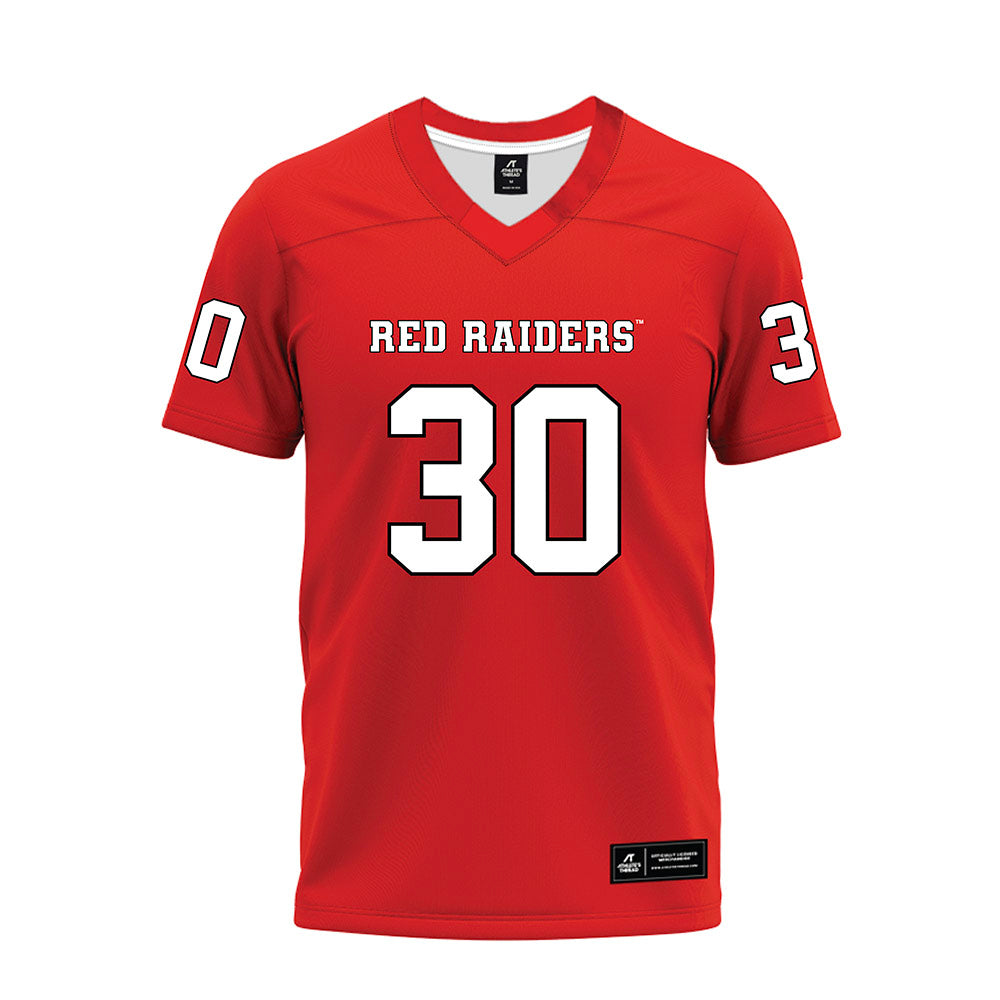 Texas Tech - NCAA Football : Mikal Harrison-Pilot - Red Premium Football Jersey-0