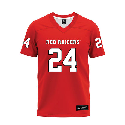 Texas Tech - NCAA Football : Malik Esquerra - Red Premium Football Jersey-0
