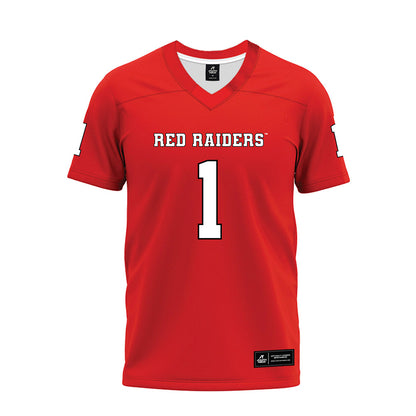 Texas Tech - NCAA Football : reggie Virgil - Red Premium Football Jersey-0