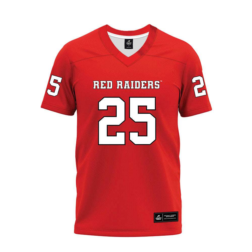 Texas Tech - NCAA Football : Chapman Lewis - Red Premium Football Jersey-0