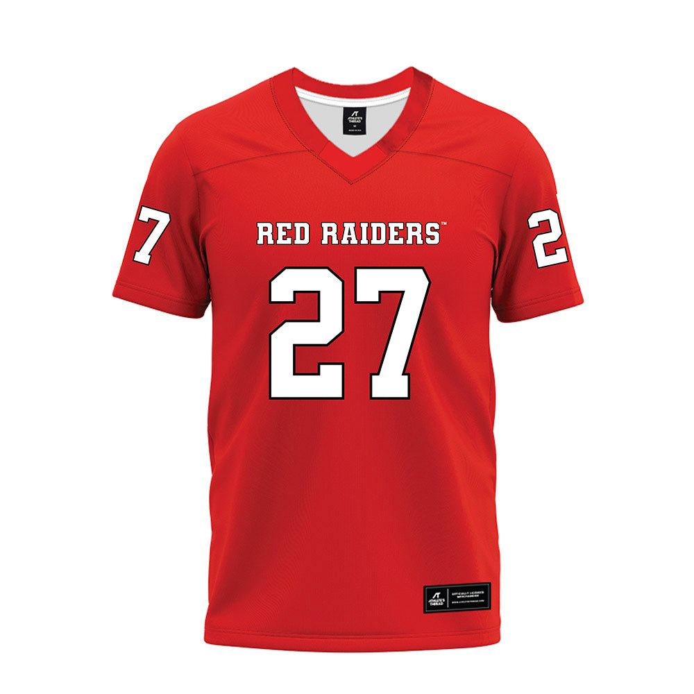 Texas Tech - NCAA Football : Upton Bellenfant - Red Premium Football Jersey-0