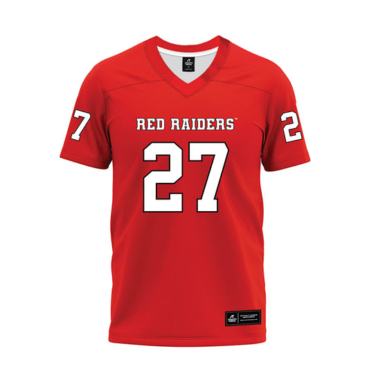 Texas Tech - NCAA Football : Upton Bellenfant - Red Premium Football Jersey-0