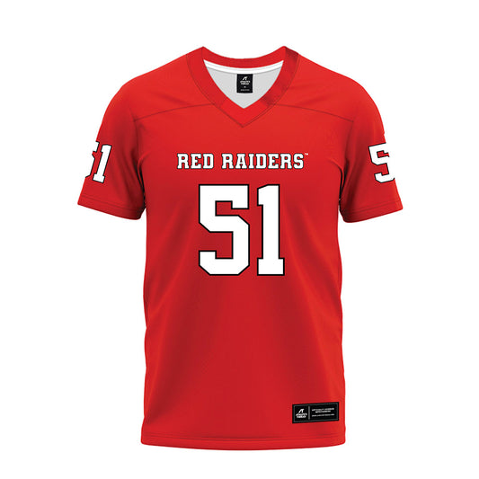 Texas Tech - NCAA Football : Jayden Cofield - Red Premium Football Jersey-0