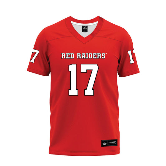 Texas Tech - NCAA Football : Peyton Morgan - Red Premium Football Jersey-0