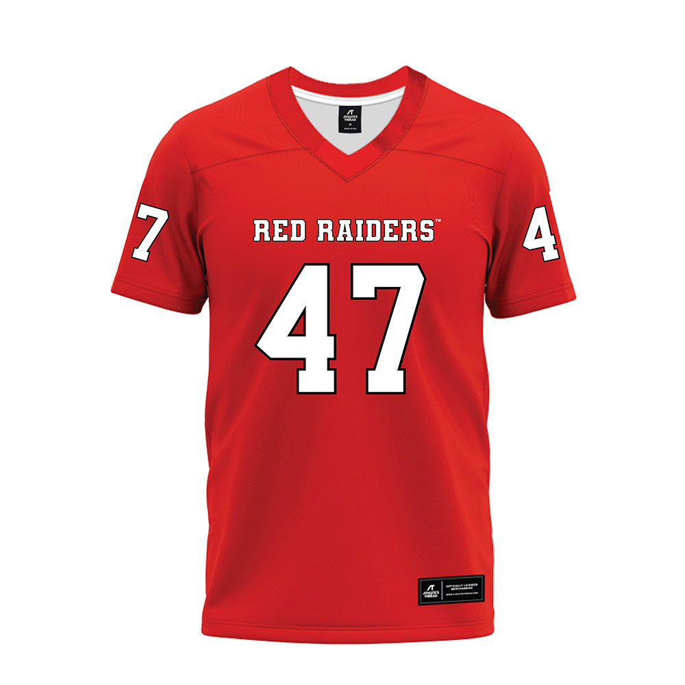 Texas Tech - NCAA Football : Rylan Vagana - Red Premium Football Jersey-0