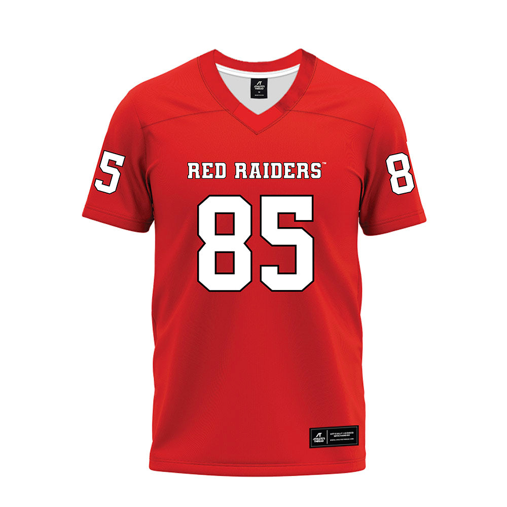 Texas Tech - NCAA Football : Bryson Jones - Red Premium Football Jersey-0