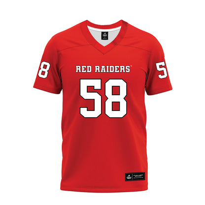 Texas Tech - NCAA Football : Tanner Allen - Red Premium Football Jersey-0