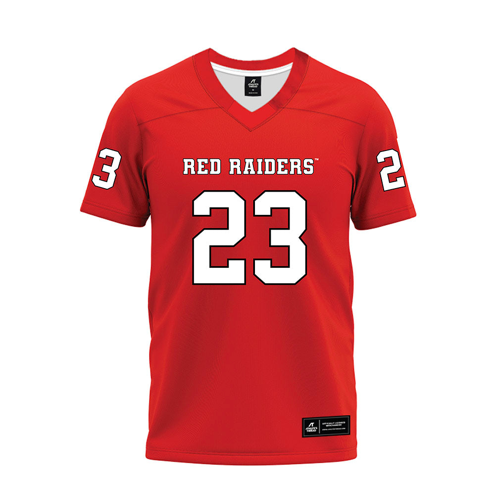 Texas Tech - NCAA Football : Adam Hill - Red Premium Football Jersey-0
