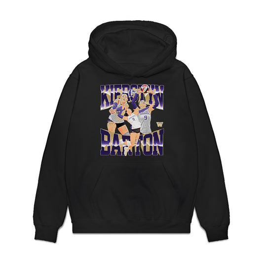 Washington - NCAA Women's Volleyball : Kierstyn Barton - Premium Hooded Sweatshirt-0