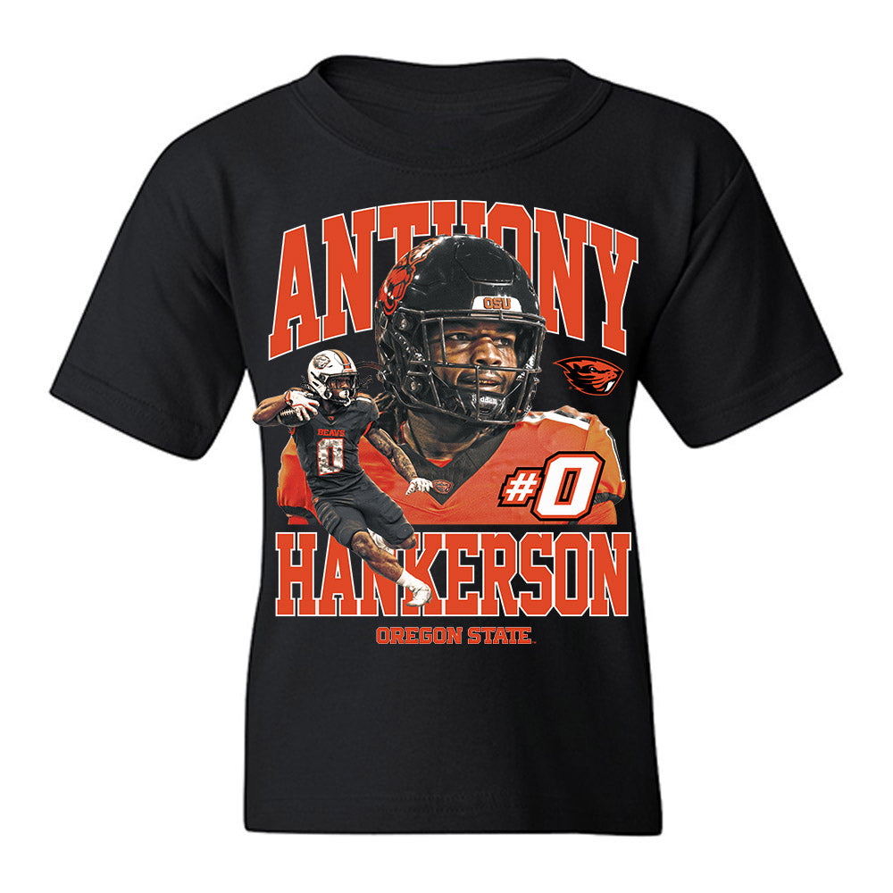 Oregon State - NCAA Football : Anthony Hankerson - Collage Youth T-Shirt-0