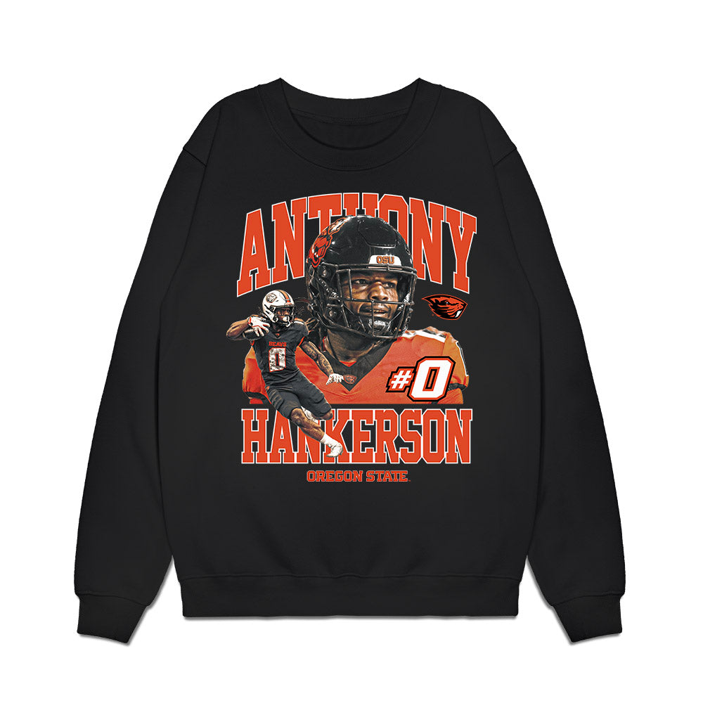 Oregon State - NCAA Football : Anthony Hankerson - Collage Premium Crewneck Sweatshirt-0