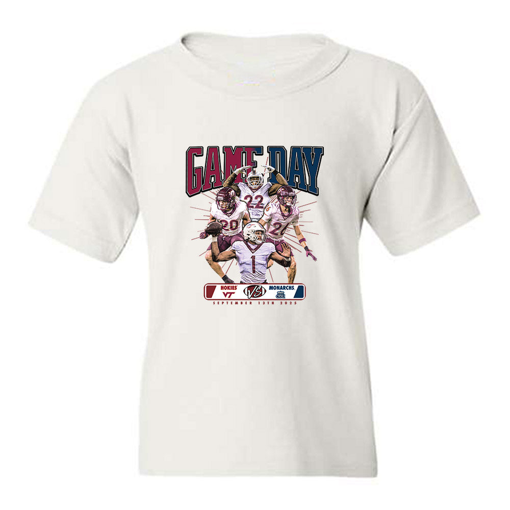 Virginia Tech - NCAA Football : - ODU vs VT Gameday Collage Youth T-Shirt-0