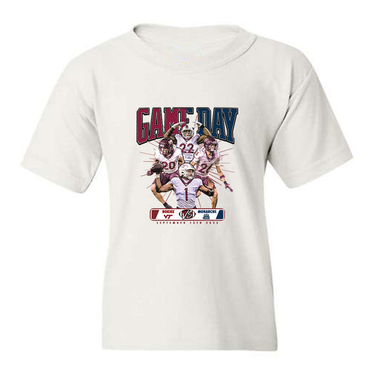 Virginia Tech - NCAA Football : - ODU vs VT Gameday Collage Youth T-Shirt-0