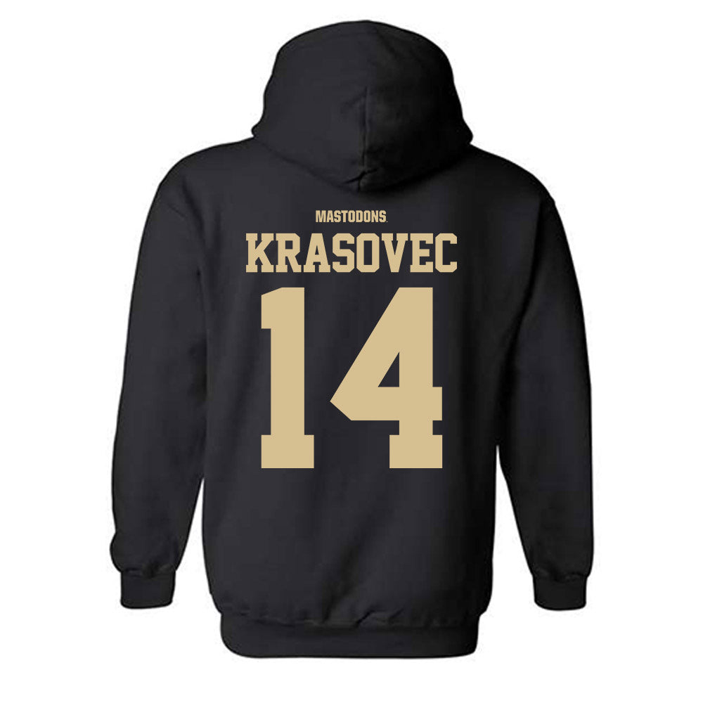 PFW - NCAA Women's Basketball : Lili Krasovec - Classic Shersey Hooded Sweatshirt-1