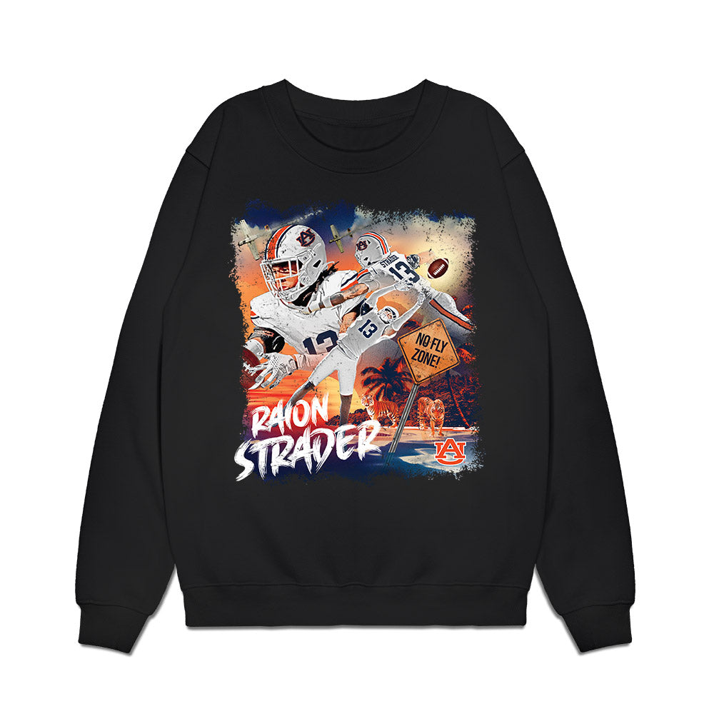 Auburn - NCAA Football : Raion Strader - Collage Premium Crewneck Sweatshirt-0