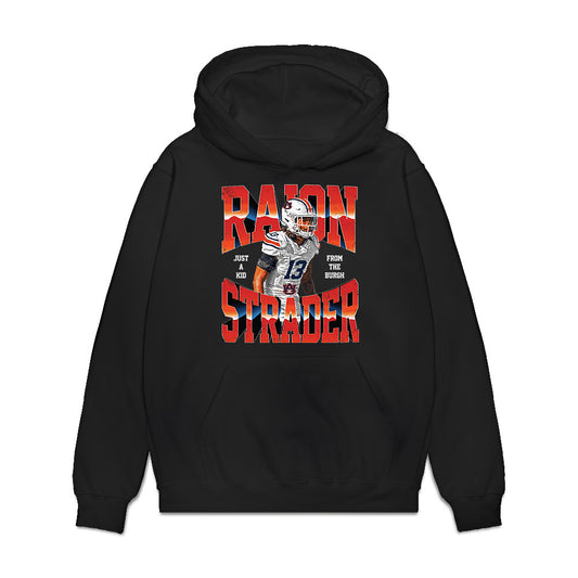 Auburn - NCAA Football : Raion Strader - Collage Premium Hooded Sweatshirt-0