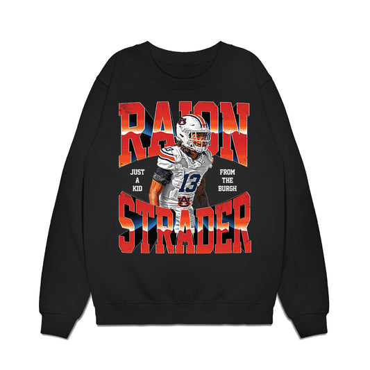 Auburn - NCAA Football : Raion Strader - Collage Premium Crewneck Sweatshirt-0