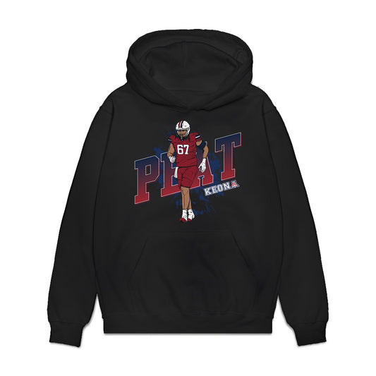 Arizona - NCAA Football : Keona Peat - Caricature Premium Hooded Sweatshirt-0