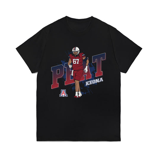 Arizona - NCAA Football : Keona Peat - Caricature Comfort Colors T-Shirt-0