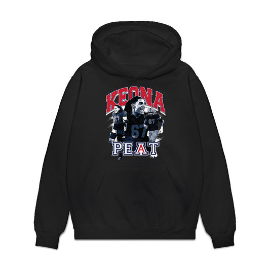 Arizona - NCAA Football : Keona Peat - Collage Premium Hooded Sweatshirt-0