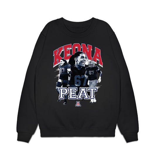 Arizona - NCAA Football : Keona Peat - Collage Premium Crewneck Sweatshirt-0