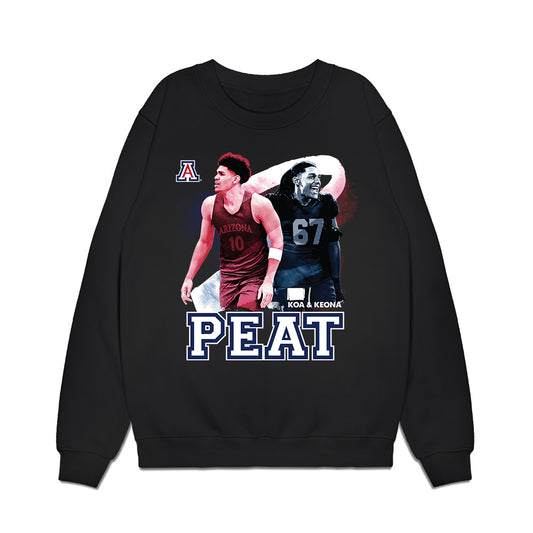 Arizona - NCAA Football : Keona Peat - Collage Premium Crewneck Sweatshirt-0