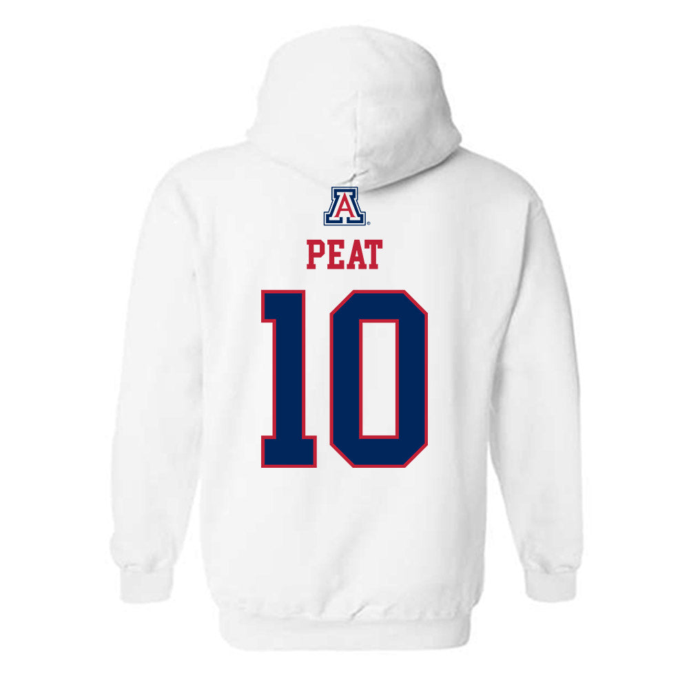 Arizona - NCAA Men's Basketball : Koa Peat - Classic Shersey Hooded Sweatshirt-1