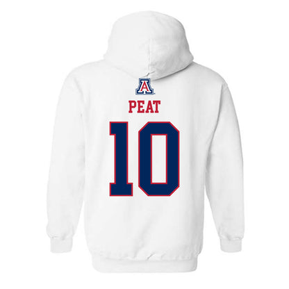 Arizona - NCAA Men's Basketball : Koa Peat - Classic Shersey Hooded Sweatshirt-1