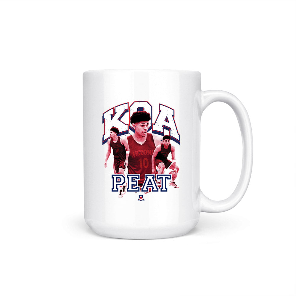 Arizona - NCAA Men's Basketball : Koa Peat - Coffee Mug-0