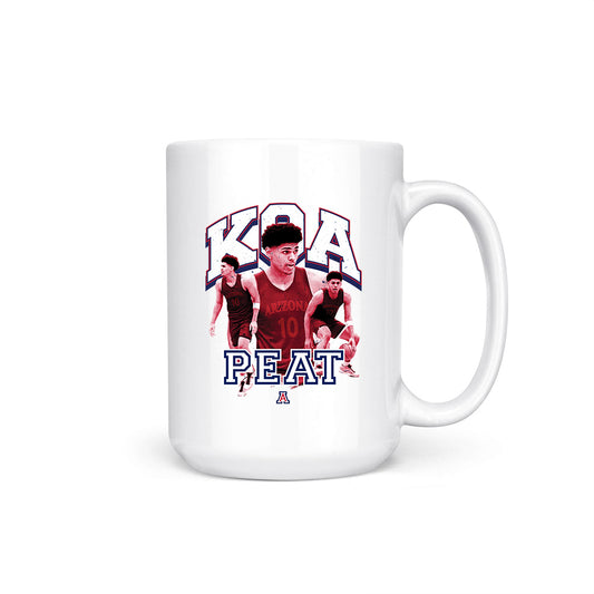 Arizona - NCAA Men's Basketball : Koa Peat - Coffee Mug-0