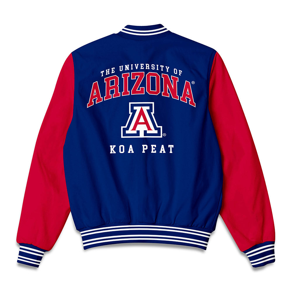 Arizona - NCAA Men's Basketball : Koa Peat - Bomber Jacket-1