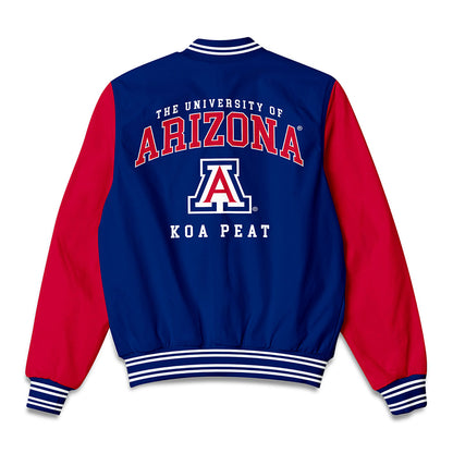 Arizona - NCAA Men's Basketball : Koa Peat - Bomber Jacket-1