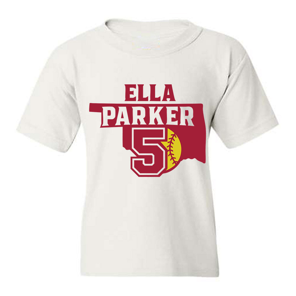 Oklahoma - NCAA Softball : Ella Parker - Sports Shersey Youth T-Shirt-0