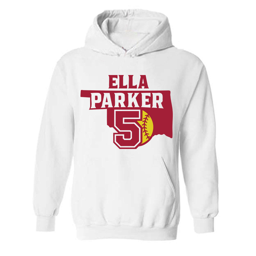 Oklahoma - NCAA Softball : Ella Parker - Sports Shersey Hooded Sweatshirt-0