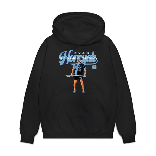 UNC - NCAA Men's Lacrosse : Ryan Hornyak - Collage Premium Hooded Sweatshirt-0