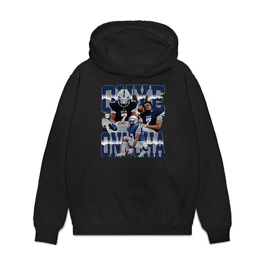 BU - NCAA Football : Onye Onuoha - Collage Premium Hooded Sweatshirt-0