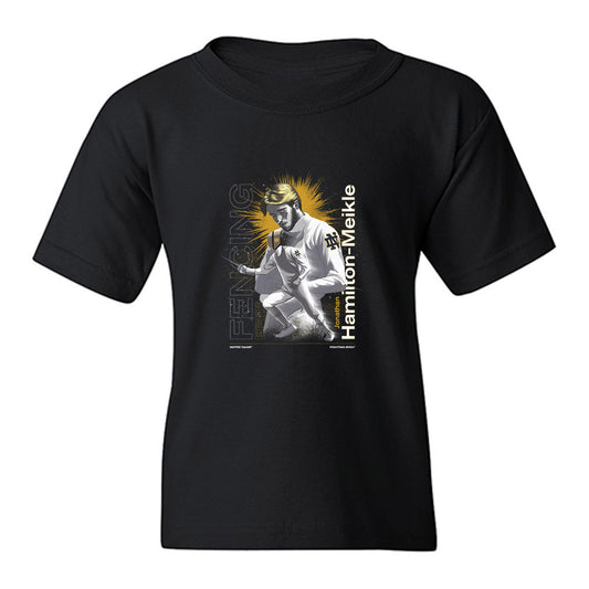 Notre Dame - NCAA Men's Fencing : Jonathan Hamilton-Meikle - Youth T-Shirt-0