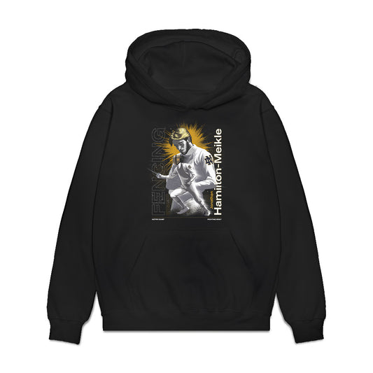 Notre Dame - NCAA Men's Fencing : Jonathan Hamilton-Meikle - Premium Hooded Sweatshirt-0