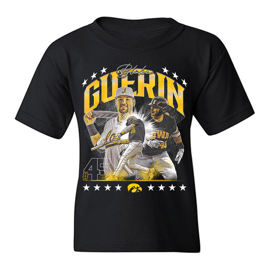 Iowa - NCAA Baseball : Blake Guerin - Youth T-Shirt-0