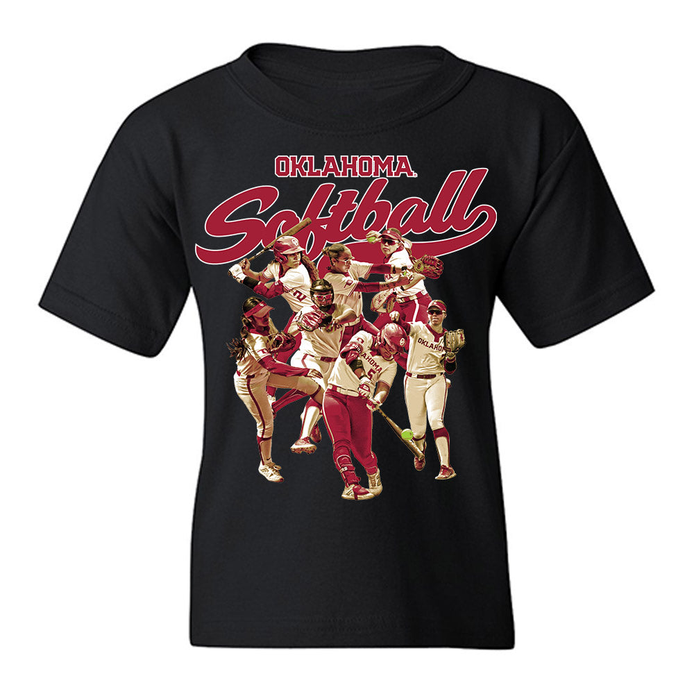 Oklahoma - NCAA Softball : Gabriella Garcia - Team Collage Youth T-Shirt-0