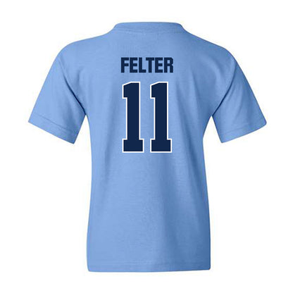 UNC - NCAA Women's Lacrosse : Darcy Felter - NCAA® 22-0 National Champions Youth T-Shirt-1