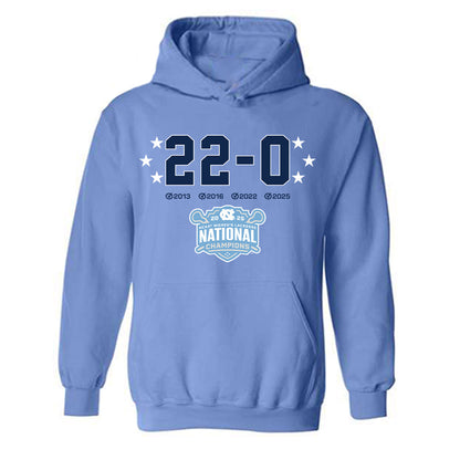 UNC - NCAA Women's Lacrosse : Tess Calabria - NCAA® 22-0 National Champions Hooded Sweatshirt-0