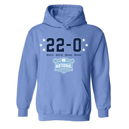 UNC - NCAA Women's Lacrosse : Caroline Godine - NCAA® 22-0 National Champions Hooded Sweatshirt-0